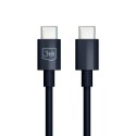 3MK Hyper Cable USB-C - USB-C 100W 1.2m Czarny/Black Kabel