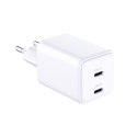 3MK Hyper Charger PD 45W ład. sieć. biała/white + 2x USB-C Cables