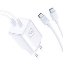 3MK Hyper Charger PD 45W ład. sieć. biała/white + 2x USB-C Cables