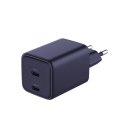 3MK Hyper Charger PD 45W ład. sieć. czarna/black + 2x USB-C Cables