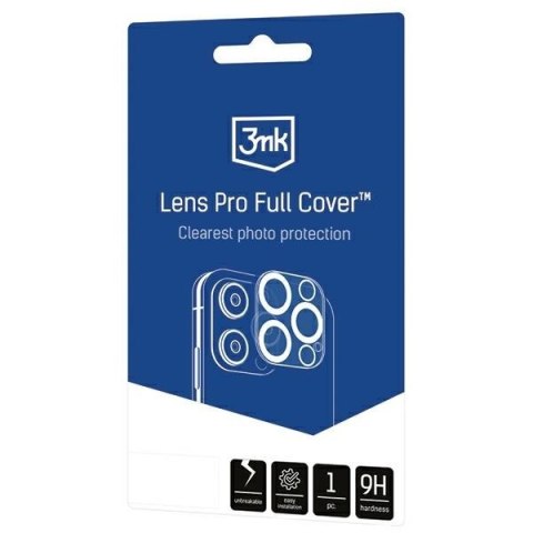 3MK Lens Pro Full Cover iPhone 13 Mini/13 Szkło Hartowane na obiektyw aparatu z ramką montażową 1szt