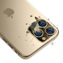 3MK Lens Protection Pro iPhone 14 Pro /14 Pro Max złoty/gold Ochrona na obiektyw aparatu z ramką montażową 1szt.