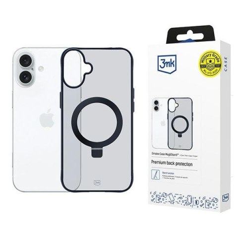 3MK Smoke Case iPhone 16 Magsafe & Stand