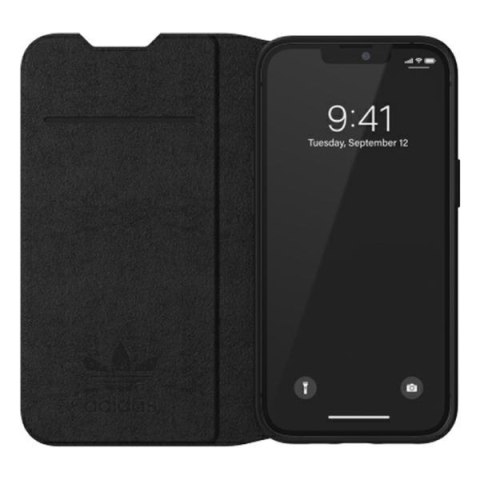 Adidas OR Booklet Case BASIC iPhone 13/ 14 / 15 6,1" czarno biały/black white 47086