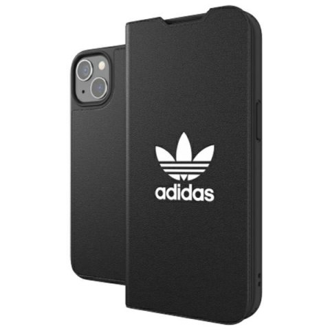 Adidas OR Booklet Case BASIC iPhone 13/ 14 / 15 6,1" czarno biały/black white 47086