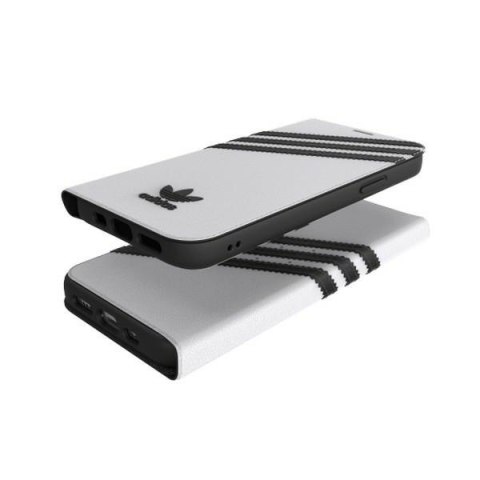 Adidas OR Booklet Case PU iPhone12/12 Pro 6,1" biało czarny/white black 42248