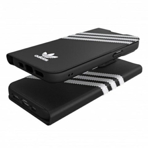 Adidas OR Booklet Case PU iPhone 13 Pro/ 13 6,1" czarno biały/black white 47112