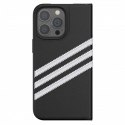 Adidas OR Booklet Case PU iPhone 13 Pro/ 13 6,1" czarno biały/black white 47112