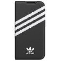 Adidas OR Booklet Case PU iPhone 14 Proczarno biały/black white 50196
