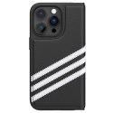 Adidas OR Booklet Case PU iPhone 14 Proczarno biały/black white 50196