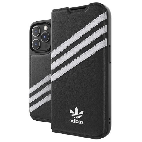 Adidas OR Booklet Case PU iPhone 14 Proczarno biały/black white 50196