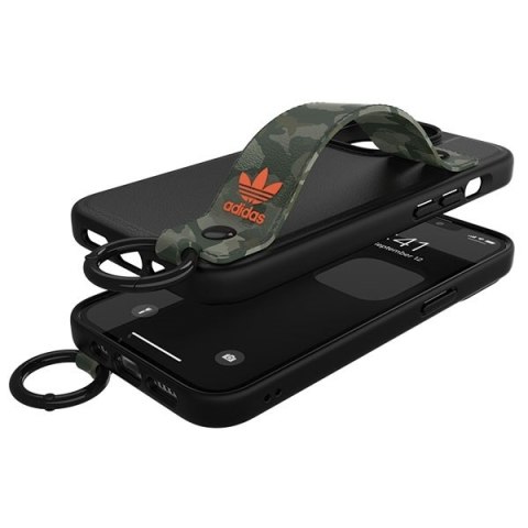 Adidas OR Hand Strap Case iPhone 13 Pro/13 6,1" czarno-zielony/black-green 47111
