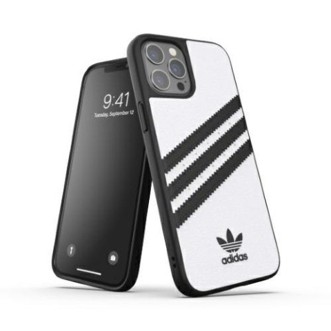 Adidas OR Moulded Case PU iPhone 12Pro Max biało-czarny/white-black 42239