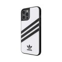Adidas OR Moulded Case PU iPhone 12Pro Max biało-czarny/white-black 42239