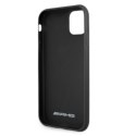 AMG AMHCN61GSEBK iPhone 11 / Xr 6,1" czarny/black hardcase Leather Debossed Lines