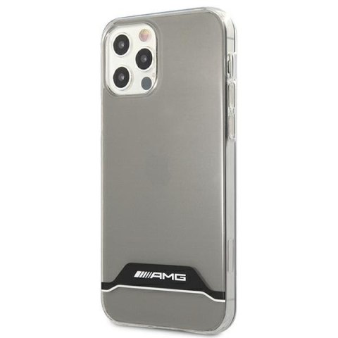 AMG AMHCP12MTCBW iPhone 12/12 Proprzezroczysty/transparent hardcase Electroplate Black&White