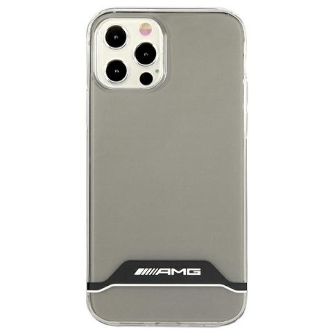 AMG AMHCP12MTCBW iPhone 12/12 Proprzezroczysty/transparent hardcase Electroplate Black&White