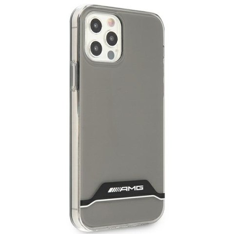 AMG AMHCP12MTCBW iPhone 12/12 Proprzezroczysty/transparent hardcase Electroplate Black&White