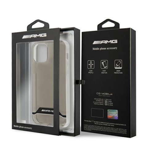 AMG AMHCP12MTCBW iPhone 12/12 Proprzezroczysty/transparent hardcase Electroplate Black&White