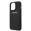 AMG AMHCP13XOSDBK iPhone 13 Pro Max 6,7" czarny/black hardcase Leather Curved Lines