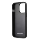 AMG AMHCP13XOSDBK iPhone 13 Pro Max 6,7" czarny/black hardcase Leather Curved Lines