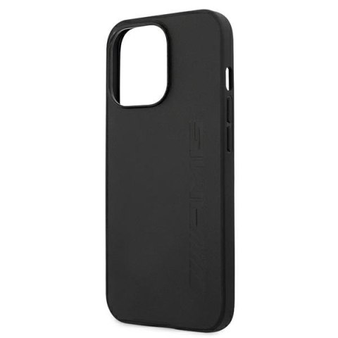 AMG AMHCP13LDOLBK iPhone 13 Pro / 136,1" czarny/black hardcase Leather Hot Stamped
