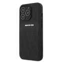 AMG AMHCP13LOSDBK iPhone 13 Pro / 13 6,1" czarny/black hardcase Leather Curved Lines