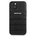 AMG AMHCP13SGSEBK iPhone 13 mini 5,4" czarny/black hardcase Leather Debossed Lines