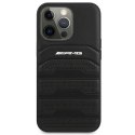 AMG AMHCP14XGSEBK iPhone 14 Pro Max 6,7" czarny/black hardcase Leather Debossed Lines