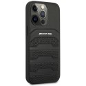 AMG AMHCP14XGSEBK iPhone 14 Pro Max 6,7" czarny/black hardcase Leather Debossed Lines