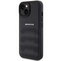 AMG AMHCP15SGSEBK iPhone 15 / 14 / 13 6.1" czarny/black hardcase Leather Debossed Lines