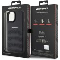 AMG AMHCP15SGSEBK iPhone 15 / 14 / 13 6.1" czarny/black hardcase Leather Debossed Lines