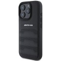 AMG AMHCP16XGSEBK iPhone 16 Pro Max 6.9" czarny/black hardcase Leather Debossed Lines Black Logo