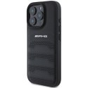 AMG AMHCP16LGSEBK iPhone 16 Pro 6.3" czarny/black hardcase Leather Debossed Lines Black Logo