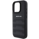 AMG AMHCP16LGSEBK iPhone 16 Pro 6.3" czarny/black hardcase Leather Debossed Lines Black Logo