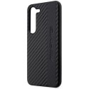 AMG AMHCS23MBLSCA S23+ S916 czarny/black hardcase Carbon Stripe&Embossed