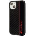 Audi Carbon Fiber Stripe iPhone 14 / 15 / 13 6.1" czarny/black hardcase AUS-TPUPCIP14-R8/D1-BK