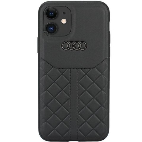 Audi Genuine Leather iPhone 12/12 Pro 6.1" czarny/black hardcase AU-TPUPCIP12P-Q8/D1-BK