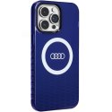 Audi IML Big Logo MagSafe Case iPhone 14 Pro Max 6.7" niebieski/navy blue hardcase AU-IMLMIP14PM-Q5/D2-BE