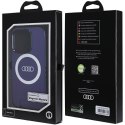 Audi IML Big Logo MagSafe Case iPhone 15 Pro 6.1" niebieski/navy blue hardcase AU-IMLMIP15P-Q5/D2-BE