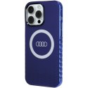 Audi IML Big Logo MagSafe Case iPhone 15 Pro Max 6.7" niebieski/navy blue hardcase AU-IMLMIP15PM-Q5/D2-BE