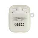 Audi IML Geometric Pattern AirPods 1/2,cover biały/white AU-IMLAP-A6/D3-WE