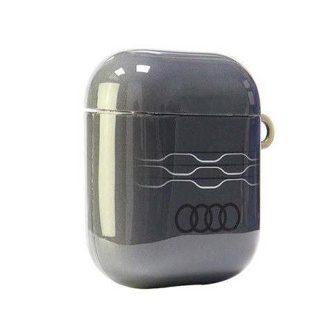 Audi IML Geometric Pattern AirPods 1/2 cover szary/gray AU-IMLAP-A6/D3-GY