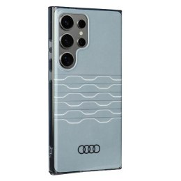 Audi IML Geometric Pattern Case S24 Ultra S928 szary/grey hardcase AU-IMLS24U-A6/D3-GY