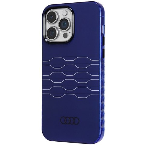 Audi IML MagSafe Case iPhone 14 Pro Max 6.7" niebieski/navy blue hardcase AU-IMLMIP14PM-A6/D3-BE