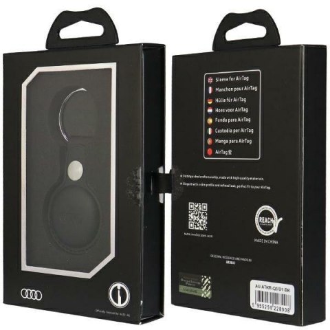Audi etui Synthetic Leather AirTagczarny/black AU-ATKR-Q3/D1-BK