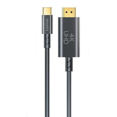 AWEI kabel CL-212T USB-C na HDMI4K 30Hz czarny/black
