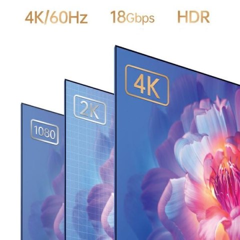 AWEI kabel CL-212T USB-C na HDMI4K 30Hz czarny/black