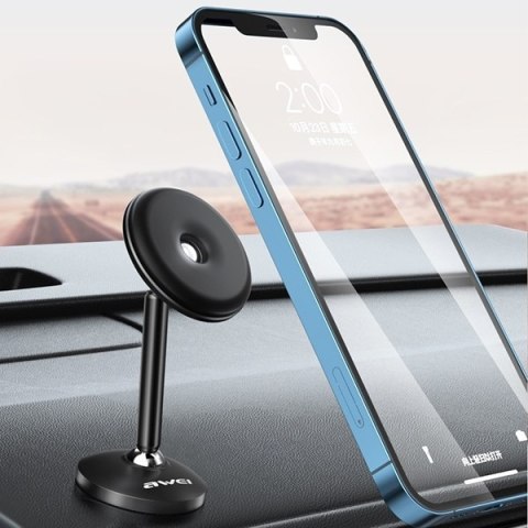 AWEI magnetyczny uchwyt samochodowy X22na kokpit czarny/black
