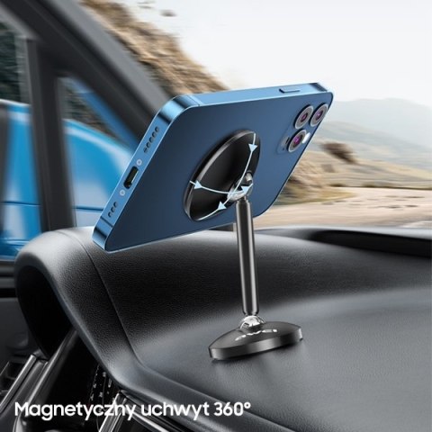 AWEI magnetyczny uchwyt samochodowy X22na kokpit czarny/black